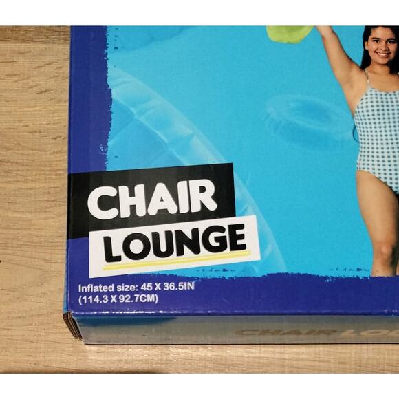 High Five Inflatable Lounge Chair Green Pool Float Swim Toys Floating Lake Beach - Picture 3 of 12